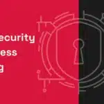 Cybersecurity training with lock graphic